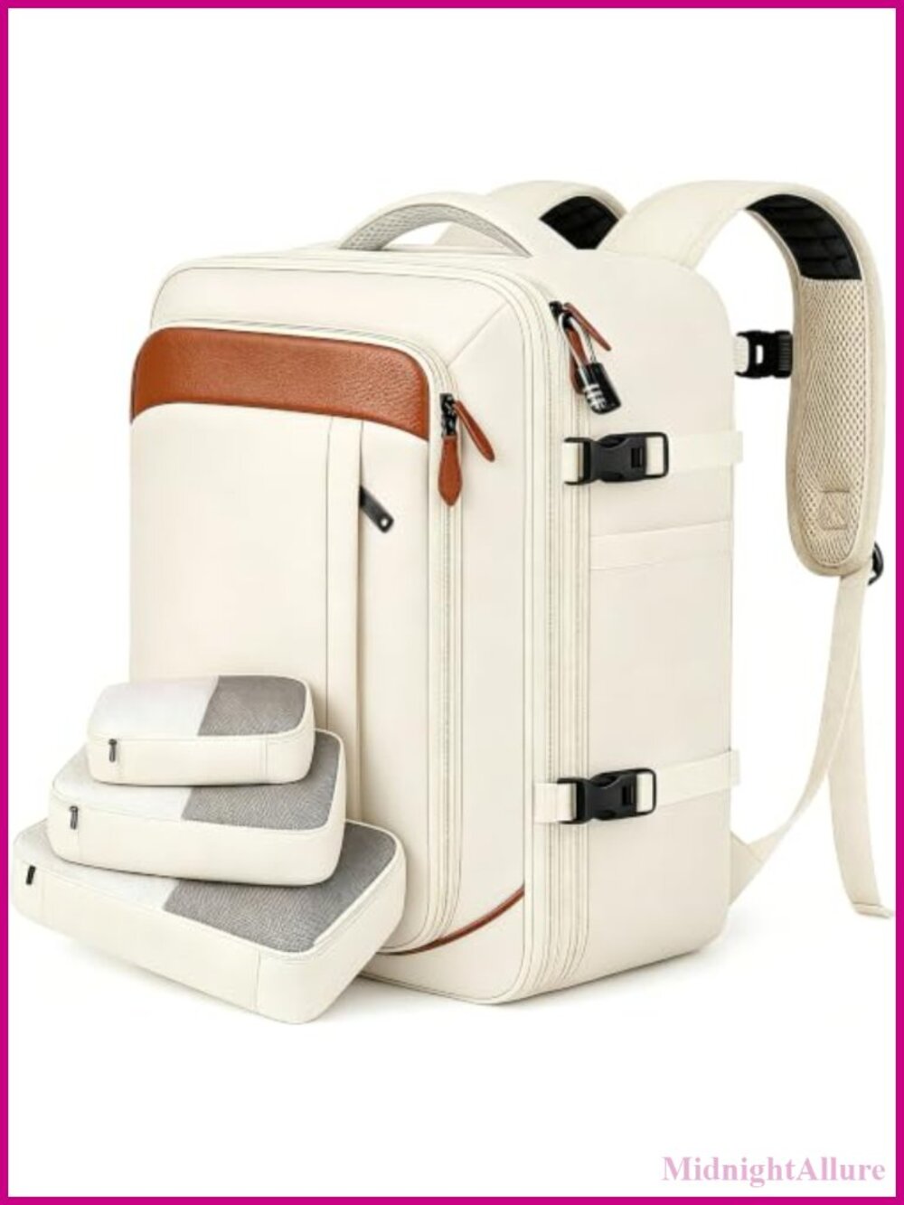 Vancropak Expandable Travel Backpack Airline Approved Carry On 17.3" Laptop